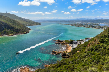 Knysna Lagoon and Leisure Island on the Garden Route, Western Cape, South Africa