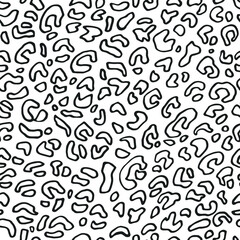Seamless vector leopard pattern.  Trendy stylish wild gepard, leopard print. Animal print background for fabric, textile, design, advertising banner.