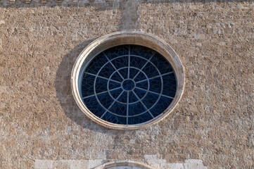 rose window of the church of San Franceso in Terni