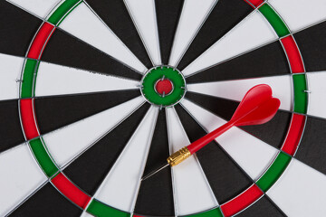 darts close up and one red dart, concept