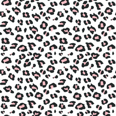Seamless vector leopard pattern.  Trendy stylish wild gepard, leopard print. Animal print background for fabric, textile, design, advertising banner.
