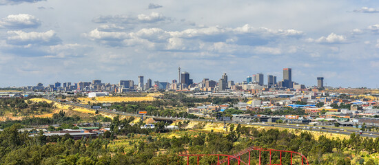 Johannesburg cityscape, Gauteng, South Africa