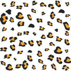 Seamless vector leopard pattern.  Trendy stylish wild gepard, leopard print. Animal print background for fabric, textile, design, advertising banner.