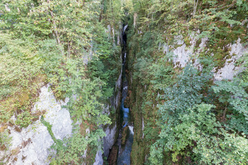 Gorges & waterfalls of Langouette in Planches en Montagnes, Jura