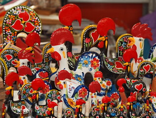 Portugak Gallo - typical portugal sovenir, the colorful cock 