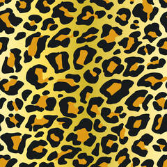 Seamless vector leopard pattern.  Trendy stylish wild gepard, leopard print. Animal print background for fabric, textile, design, advertising banner.