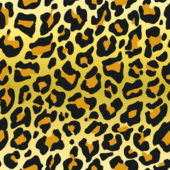 Seamless vector leopard pattern.  Trendy stylish wild gepard, leopard print. Animal print background for fabric, textile, design, advertising banner.