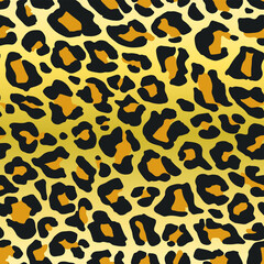 Seamless vector leopard pattern.  Trendy stylish wild gepard, leopard print. Animal print background for fabric, textile, design, advertising banner.