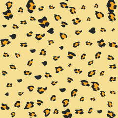 Seamless vector leopard pattern.  Trendy stylish wild gepard, leopard print. Animal print background for fabric, textile, design, advertising banner.