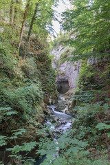 Gorges & waterfalls of Langouette in Planches en Montagnes, Jura