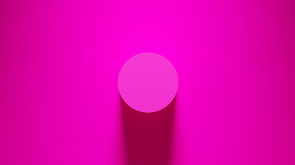 Pink Cylinder 3d illustration	
