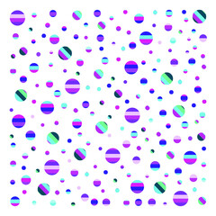 Colorful confetti. Festive abstract vector background.