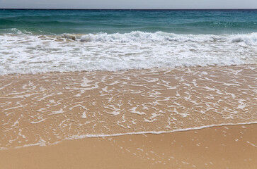 Fuerteventura, Canary Islands, wide sandy Playa del Matorral beach on Jandia peninsula