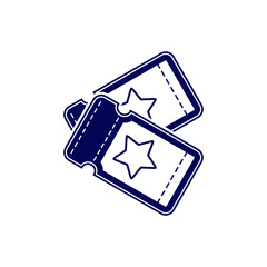 Star Ticket icon design logo vector template, Icon Symbol, Creative design concept