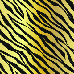 Seamless vector zebra pattern. Trendy stylish wild stripes print. Animal print background for fabric, textile, design, advertising banner etc.
