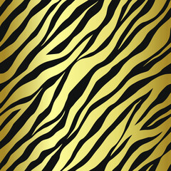 Seamless vector zebra pattern. Trendy stylish wild stripes print. Animal print background for fabric, textile, design, advertising banner etc.