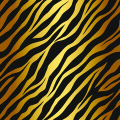 Seamless vector zebra pattern. Trendy stylish wild stripes print. Animal print background for fabric, textile, design, advertising banner etc.