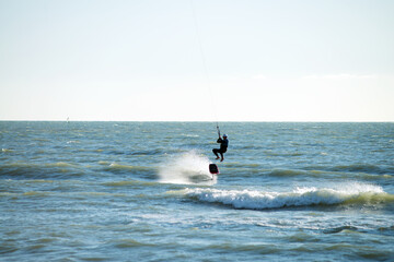 hydro foil kiteboarding