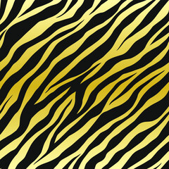 Seamless vector zebra pattern. Trendy stylish wild stripes print. Animal print background for fabric, textile, design, advertising banner etc.