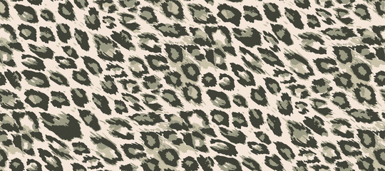 Seamless vector leopard pattern. Trendy stylish wild gepard, leopard print. Animal print background for fabric, textile, design, advertising banner.