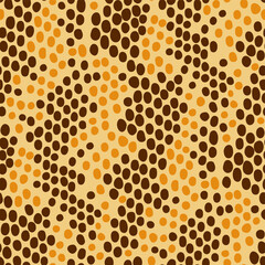 Seamless vector snake animal skin pattern. Snakeskin pattern. Wildlife background. For fabric, textile, wrapping, cover, web etc.