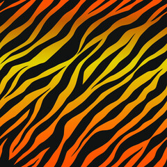 Seamless vector zebra pattern. Trendy stylish wild stripes print. Animal print background for fabric, textile, design, advertising banner etc.