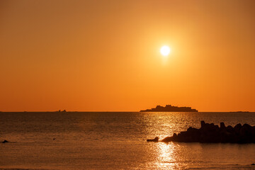 Fototapeta premium 長崎の世界遺産 軍艦島
