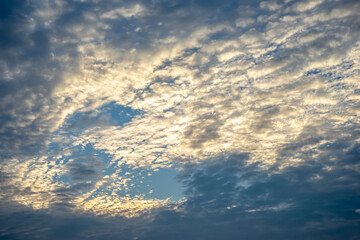 夕暮れの空の素材
