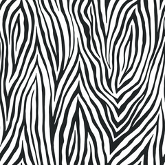 Fototapeta na wymiar Seamless vector zebra pattern. Trendy stylish wild stripes print. Animal print background for fabric, textile, design, advertising banner etc.