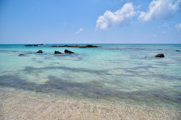 Pink beaches in Crete