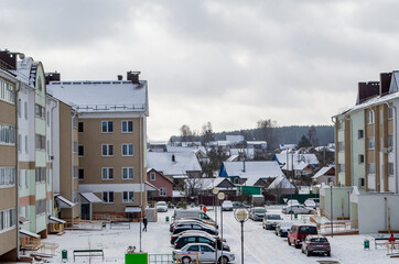 Fototapeta premium streets covered with snow