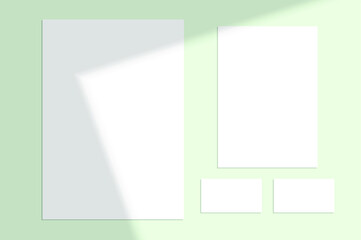 Vector shadow overlay effect. Transparent soft light and shadows from window. Mockup of transparent window shadow and natural lightning. 10 eps mesh.