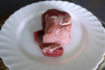 Raw meat on a cutting Board