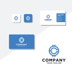 letter c modern logo design vector