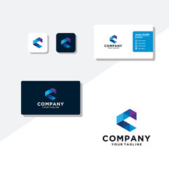 letter c modern logo design vector