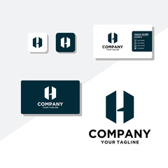 H logo designs vector