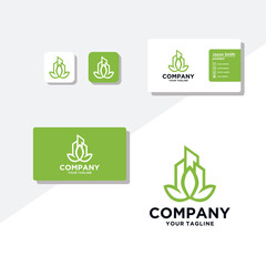 building concept logo design business card vector