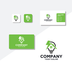 building concept logo design business card vector
