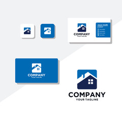 building concept logo design business card vector