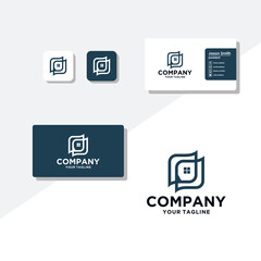 Fototapeta na wymiar building concept logo design business card vector