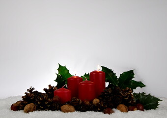 candles for advent and christmas