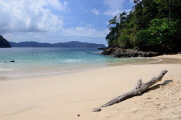 Teluk Hijau (Green Bay), a quiet an unexplored beach located inside Meru Betiri National Park, East Java, Indonesia.