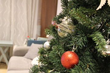 Christmas tree at home