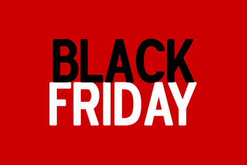 Bannière black friday rouge pour les bonnes affaires et réduction de prix