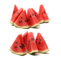 slice of watermelon isolated