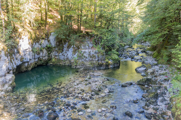 Discovery trail of Biel and the blue hole, Morez in the Jura