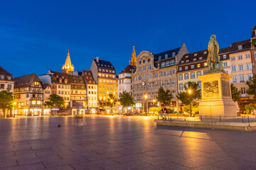 Fototapeta na wymiar Cityscape of Strasbourg in France