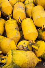 Buoys in dry storage
