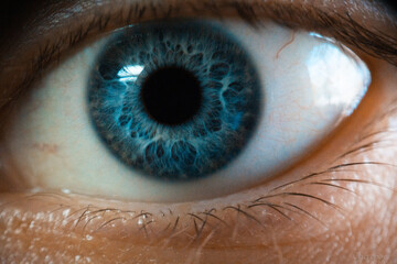 close up of eye