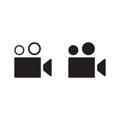 Video camera icon vector